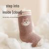 5-Cotton 3-Pack Cartoon Fleece-Lined Baby Socks