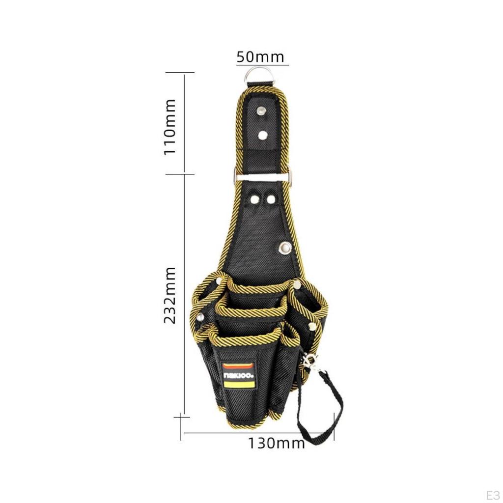 Tool Pouch with Belt Clip Quick Release Reinforced for Electricians, Carpenters,