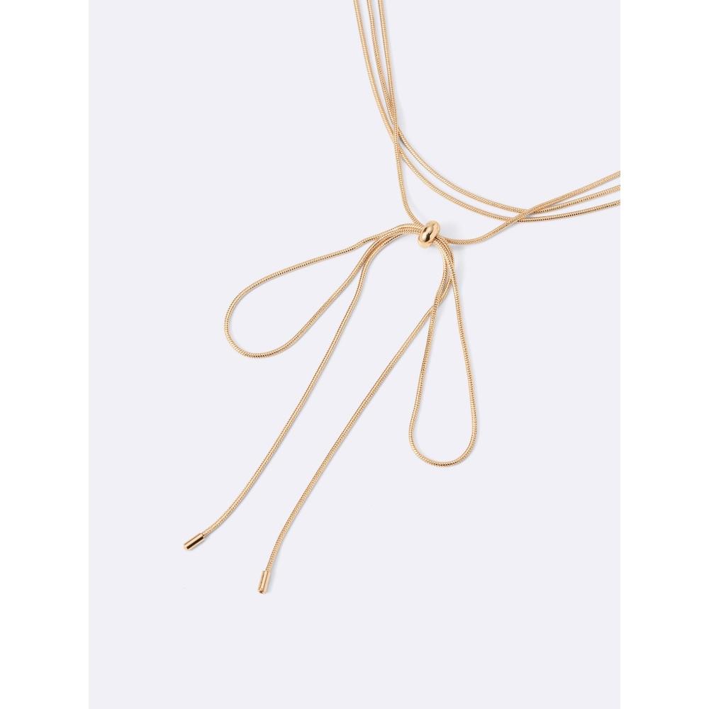 GU by Uniqlo Snake Chain Ribbon Necklace