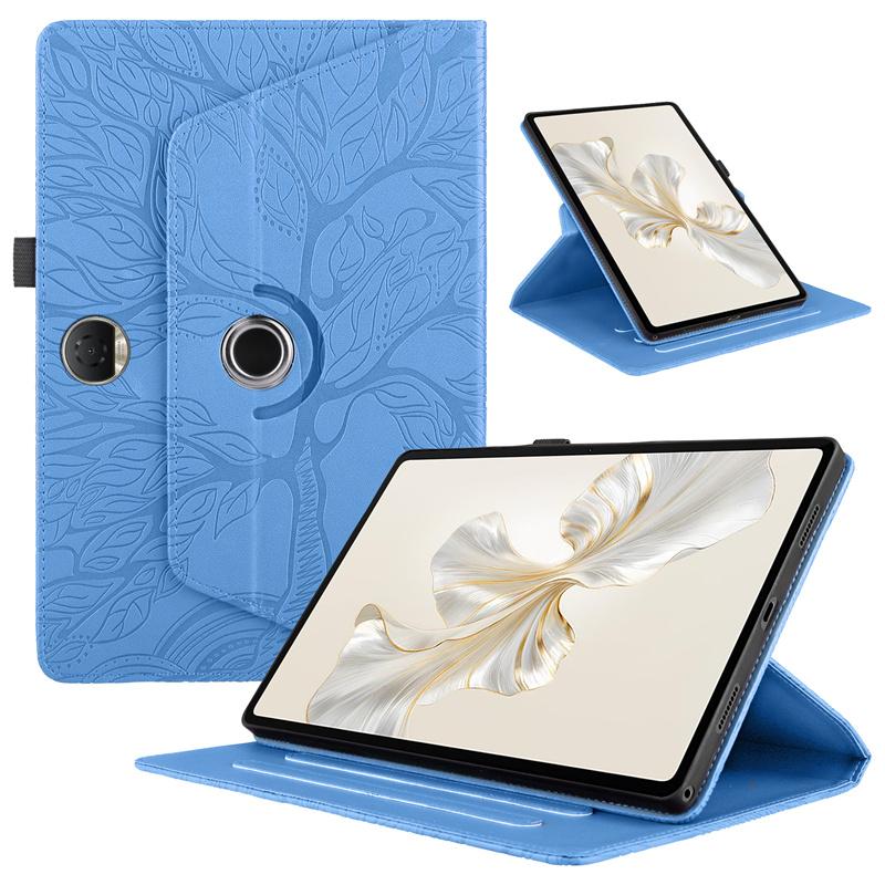 Tablet Case 360 Rotation Cover For Huawei Honor Pad 9 2024 Case Tree Embossed Case Funda For Honor Pad 9 12 1 Tablet Cover HEY2-W09 HEY2-W19