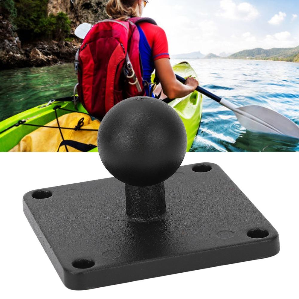 Aluminum Alloy Ball Mount Adapter Plate 1 Inch AMPS Square Plate Durable Ball Mount Base for Cars
