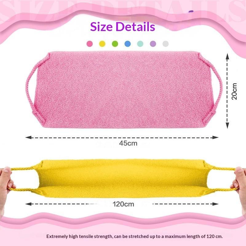 Stretchable Bath Back Scrub Strap Exfoliating Body Scrub Towel Deep Clean For Household Bathroom Shower Body Cleaning Use