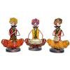 Crafts Metal Rajasthani Musicians Item Showpiece - Decorative Items for Home | Showpieces | Table Decorative Items (17X10X24 Cm), Multi Colour