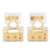 Pair Car Battery Terminal Connector Top Post Negative Positive Zinc Alloy Oxidation ResistantGold