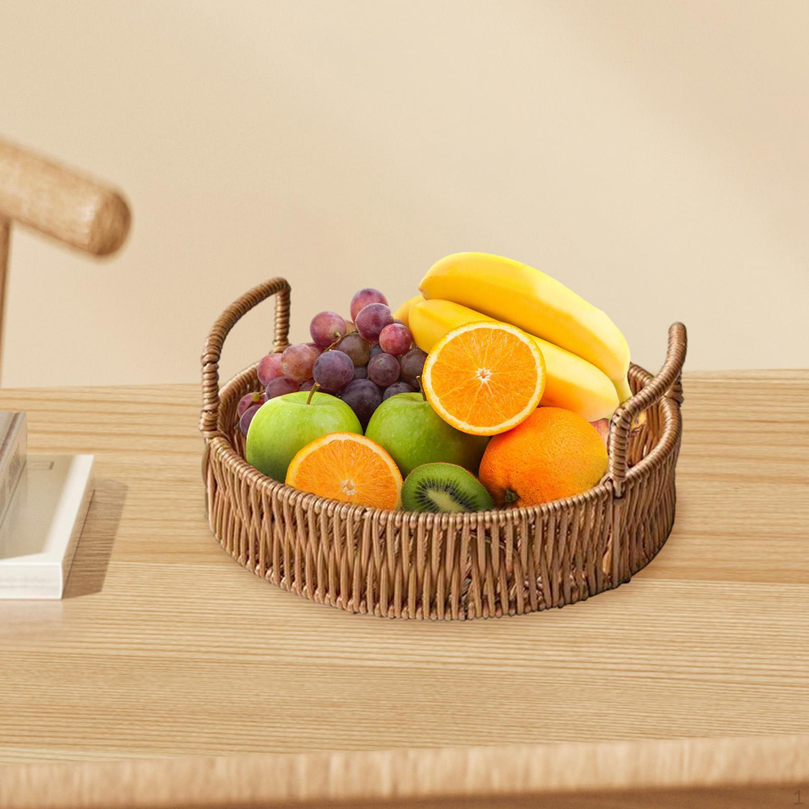 

Decorative Tray with Handles for Serving Vegetables and Bread S