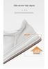 Stylish Men's Spring & Autumn White Sneakers: Versatile, Fashionable, and Comfortable with Thick Sole
