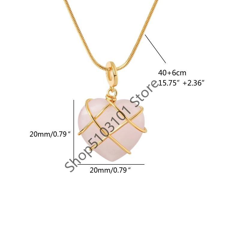 X6HE 2 Pcs Birth Stone Heart Necklace Girls Diamond Castle Necklace for Teen Girls