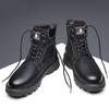 2025 Winter Martin Boots Men's High Top British Style Ins Medium Top Tide Shoes Tooling Boots Long Boots Versatile