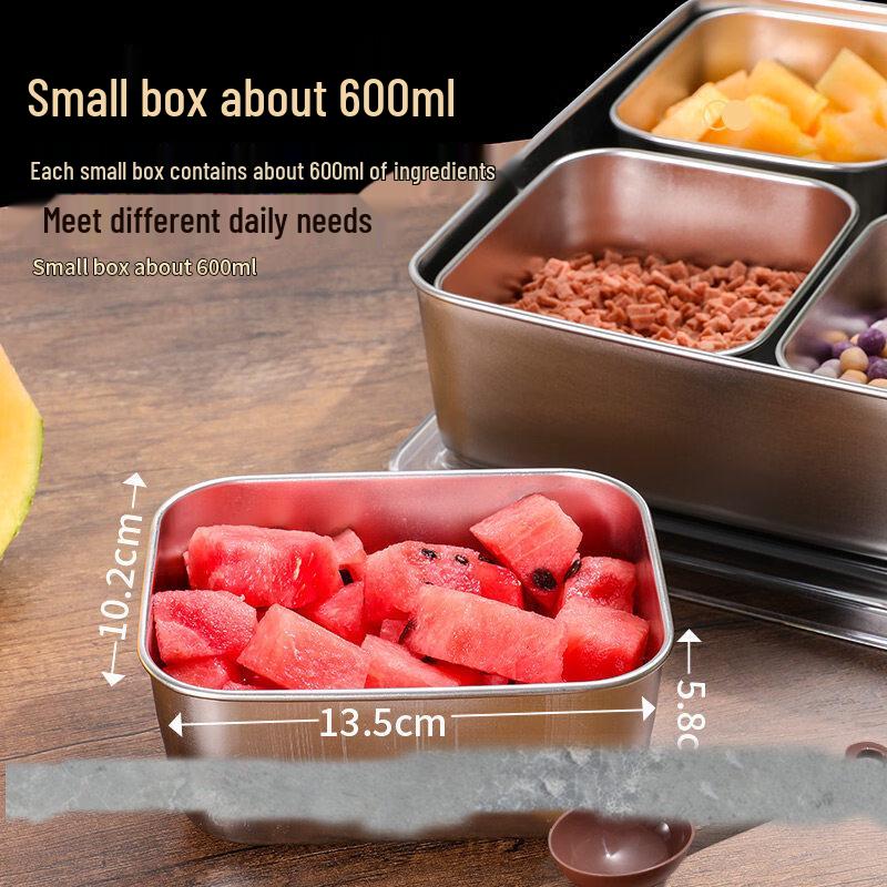 Commercial Multi-Compartment Seasoning & Ingredient Box