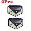 1/2/4Pcs 100 LED Solar Wall Lights Outdoor Solar Lamp PIR Motion Sensor Solar Powered Sunlight Street Light for Garden Light