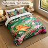 Easter Bunny Theme Personalized 3Pcs Bedding Set Custom Text & Name 1 Sheet 2 Pillowcases Household Bedding 1pc