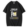 Unisexs Summer Tshirt 100 Cotton Casual Crew Neck Short Sleeve Printed with Humorous French Slogans Suitable for Daily Wear