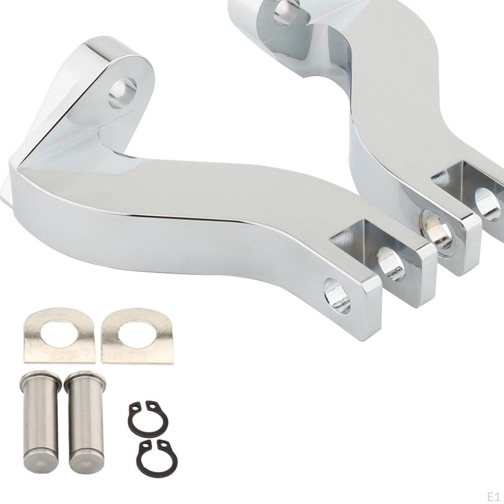 1 Pair Motorcycle Passenger Foot Pegs Mount, Peg Support Replacement, Rear Bracket