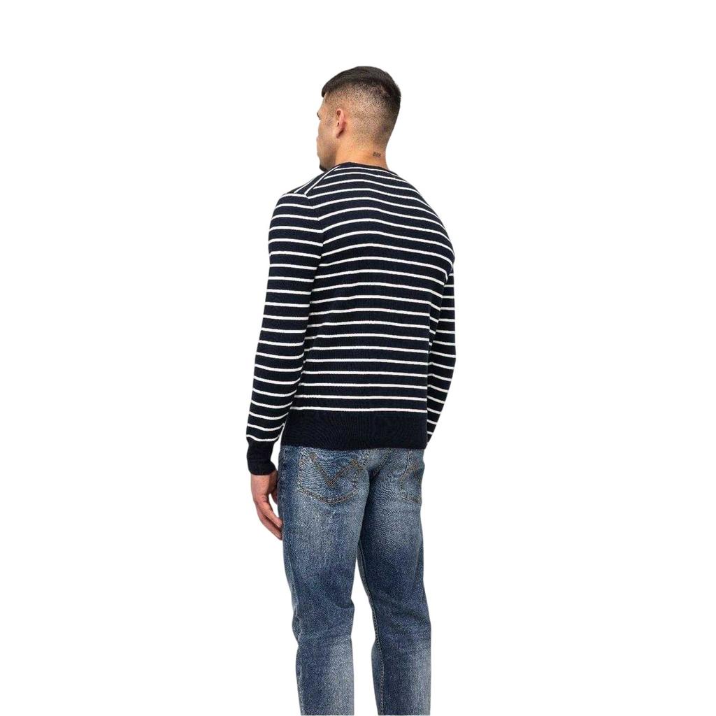 Marshall Artist Mens Striped Rib Knit Sweater Top