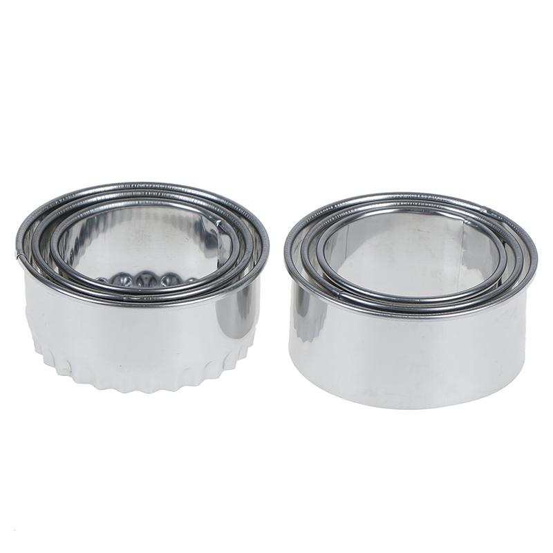 3 ks Kulaté/Květinové Vykrajovátko na Těsto Nerezové Vykrajovátko na Knedlíky