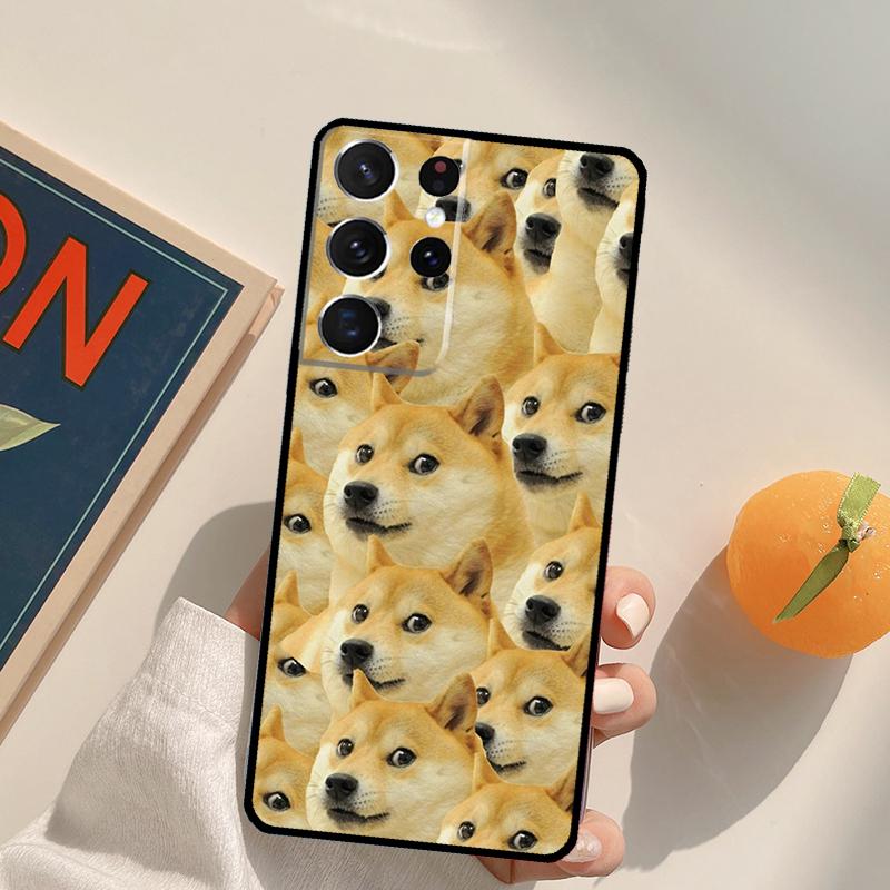 Animal Shiba Inu Dog Phone Case For Samsung Galaxy S25 S26 Ultra S24 S20 S21 S22 S23 Plus S10 S25 FE Back Cover