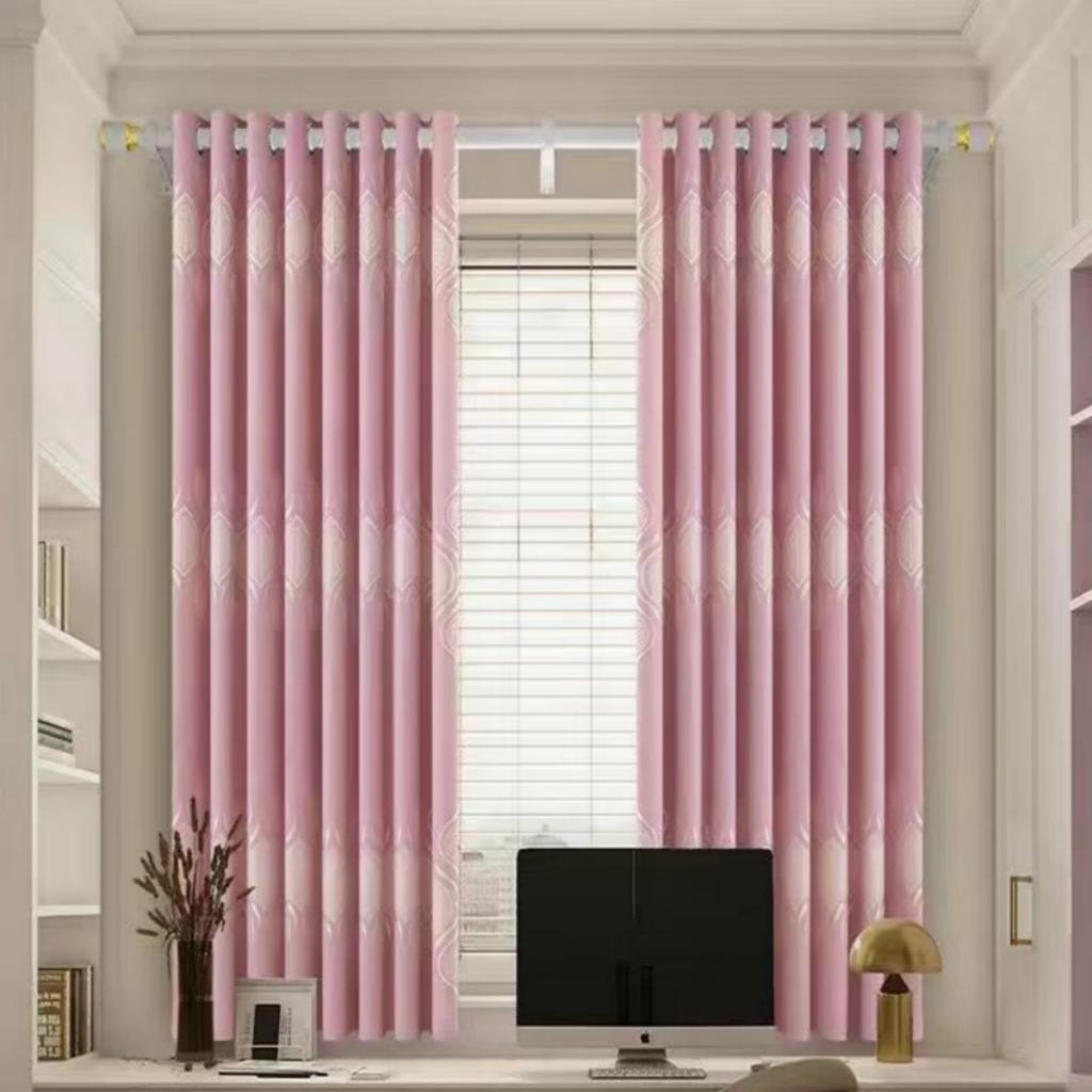 Jacquard Bamboo Leaves Full Blackout Curtains Boutique Curtains Window Screens