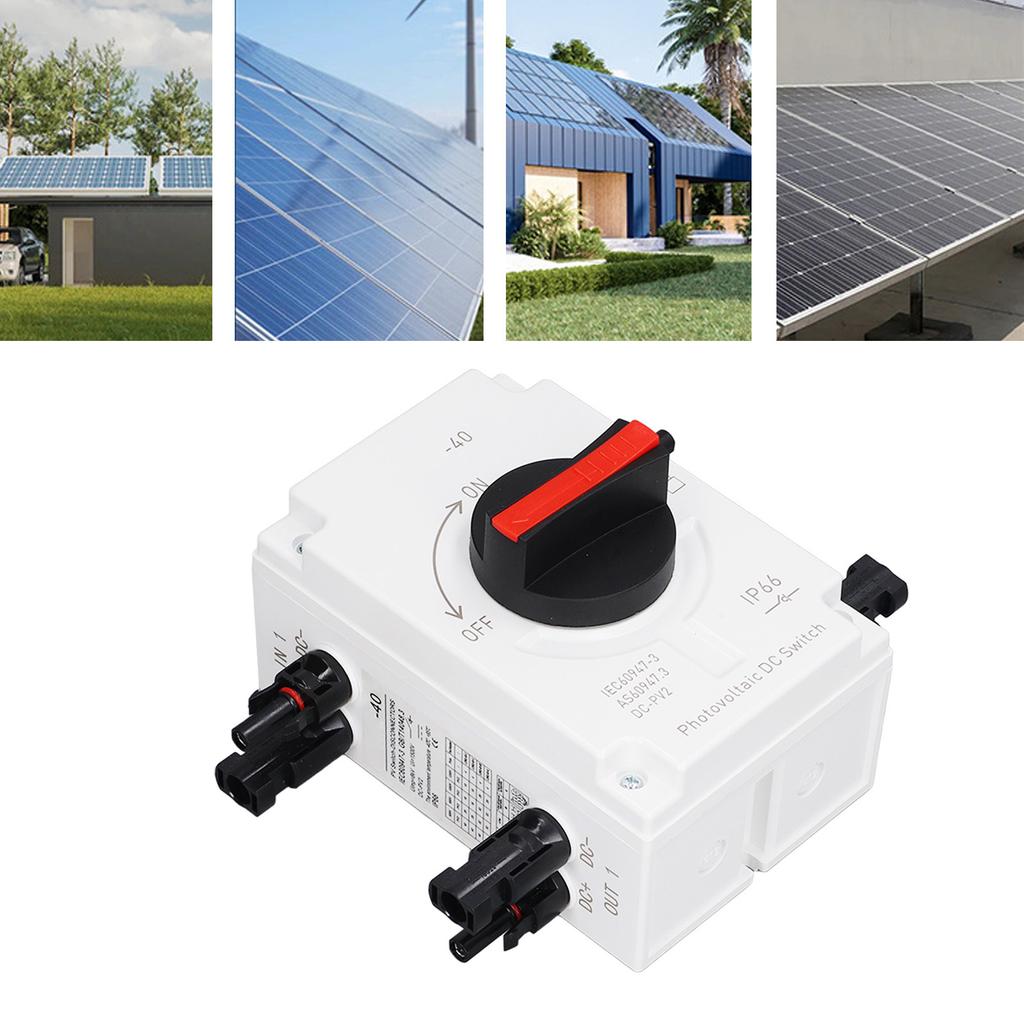 DC1200V 32A 4P PV DC Isolation Switch 2 In 2 Out IP66 Waterproof Solar Sink Load Switching Transfer 