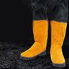 Industrial Leather Boot Covers for Welding Glass Making Heat Protective Shoe Protectors Wear Resistant Leg Guards Gaiter