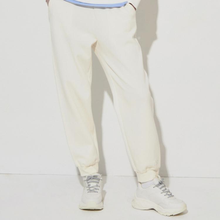 New MLB Knitted Sports Pants Unisex Cream 3FTPB0221-50CRS