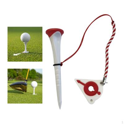Golf Tee Ball Holder Low Friction Reusable Mat Tees Height Adjustable for Backyard Golfer