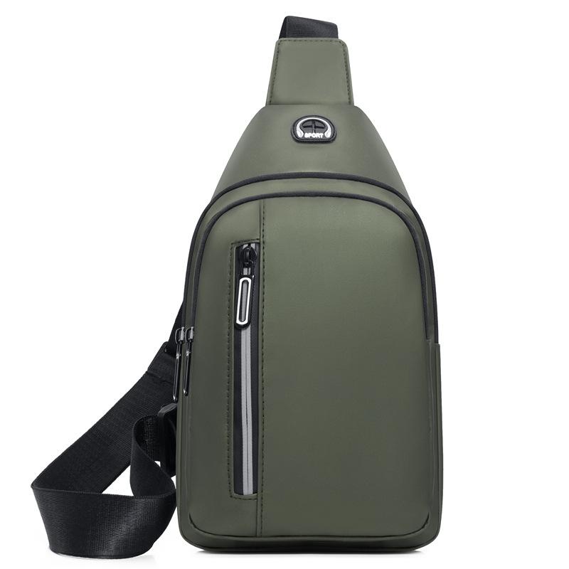 Men'S Oxford Cloth Breast Bag Multifunctional Sports Outdoor Leisure Shoulder Backpack Crossbody Bag