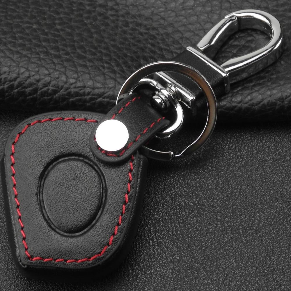 jingyuqin Replacement 1 Buttons Car Key Shell Styling Cover Leather Case For Renault Megane Clio Scenic IR Remote Fob