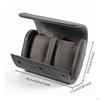 Watch Roll with Three Compartments Cylindrical Travel Structured for