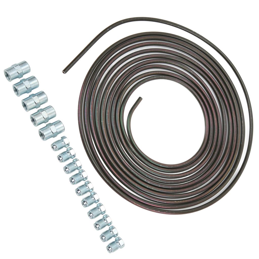 5m/16.4ft Bremsleitungssatz 0,028 Zoll/0,7 mm Dick Kupfer-Nickel-Beschichtet für Hydraulische Bremsen Kraftstoffsystem