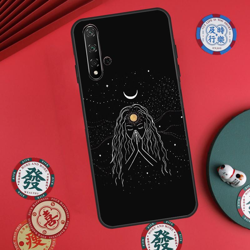 Witches Moon Witchy Mystery Totem For Huawei Nova Y73 Y72 Y61 Y91 Y90 Y70 Y60 12s 12i 11i 8i 9 10 SE P60 Pro P30 P40 Lite Case