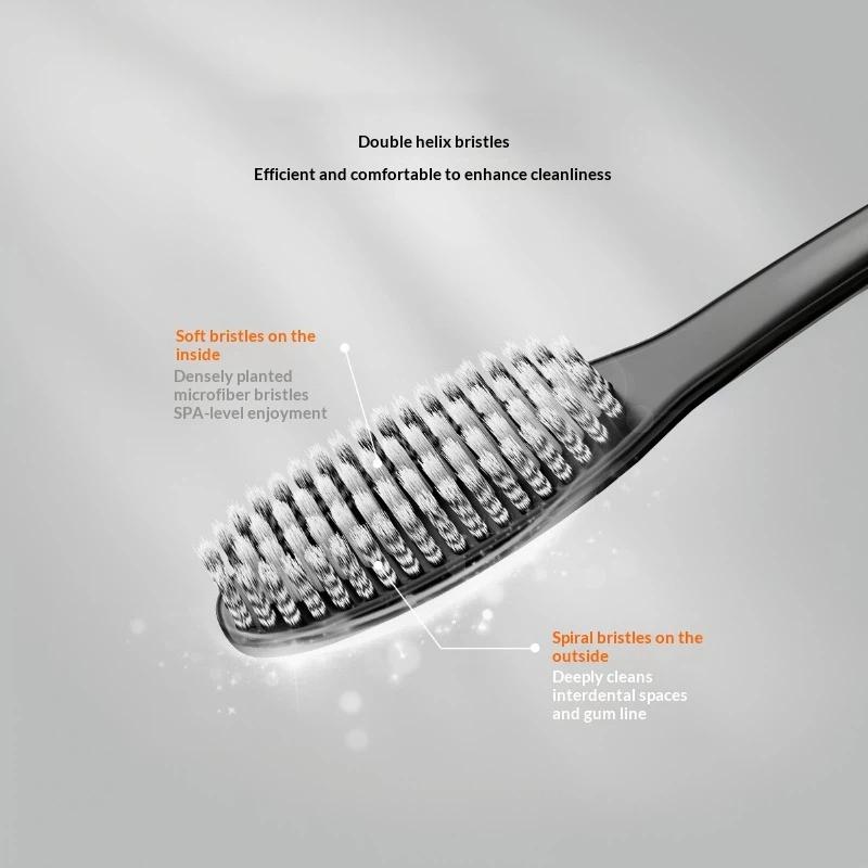 1/3/4Pcs Hard Bristle Long Large Head Toothbrush Color Random Deep Cleaning for Household Oral Care Set
