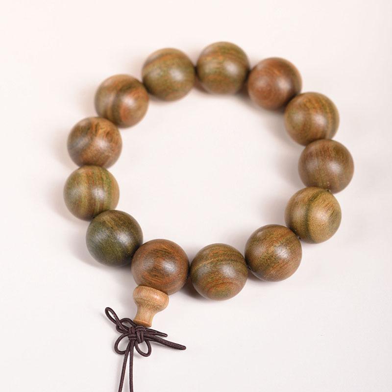 Argentina Agarwood & Green Sandalwood Unisex Prayer Beads Bracelet