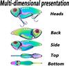 Fishing Lures Blade Bait For Bass Walleye Trout For Freshwater Saltwater Metal Hard Blade Baits Fishing Blade Lure Spoons 5Pcs With Box