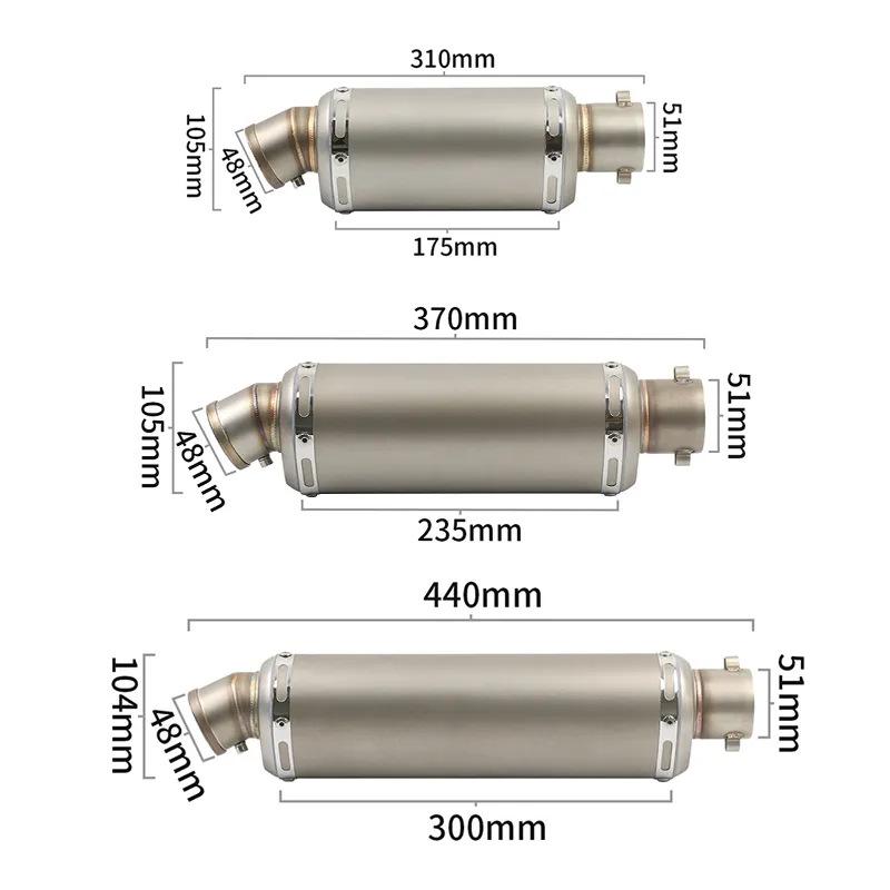 Compatible Exhaust Pipe for Yamaha R3/R6/R15, Kawasaki Ninja 250/400, Duke 200, RC 390
