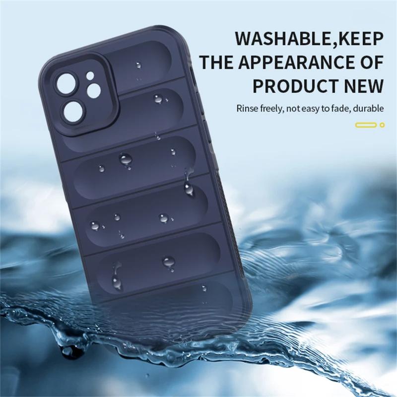 For iPhone 16 Invisible Airbag Lens Protection Washable Phone Case For iPhone 16 15 14 Plus 13 12 11 Pro Max Shockproof Anti-fall Soft Cover