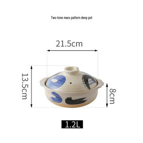 Bao Yi High-Temperature Japanese Ceramic Clay Soup Pot for Gas Stove