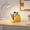 Cute Desktop Storage Rack 3 Grids Makeup Brush Bucket Stationery Organizer  Household