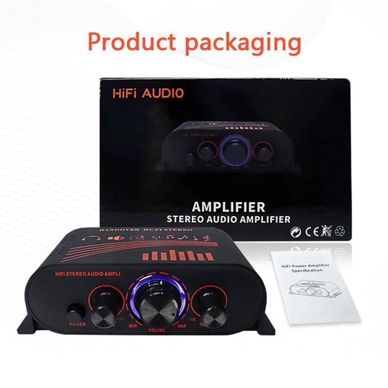 Audio Leistungsverstärker Tragbarer Schallverstärker Lautsprecherverstärker Kompakte Größe Audio Leistungsverstärker