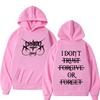 Rapper Destroy Lonely Hoodies I Dont Trust Forgive or Forget Text Letters Graphic Printing Autumn Winter Fleece Sweatshirts