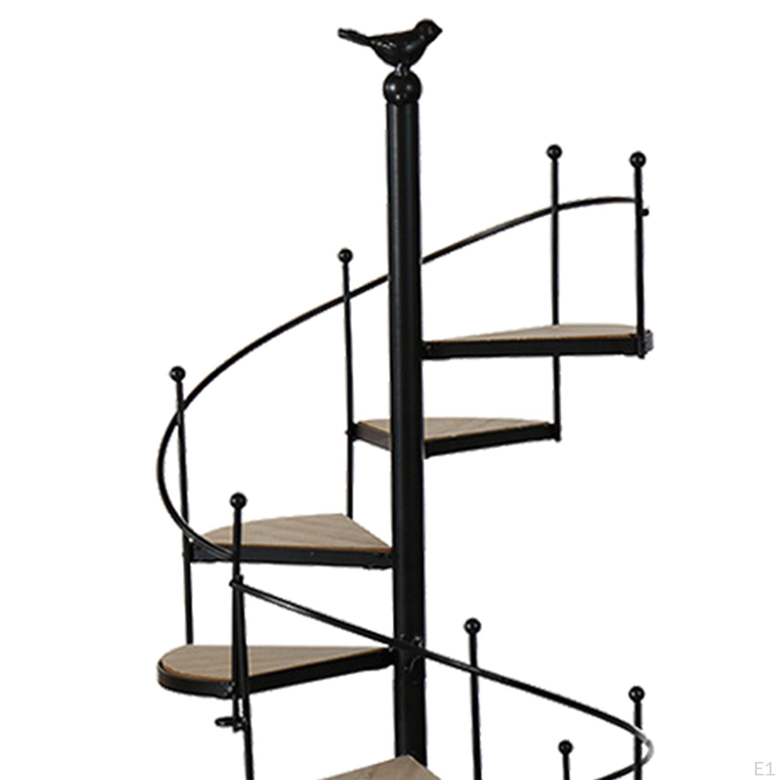 Support De Plantes 5 étages En Métal Noir - Étagère D'angle Stable Pour Intérieur Et Extérieur, Salon, Balcon, Bureau