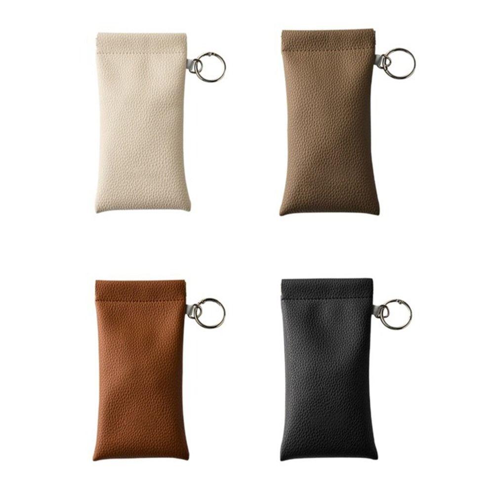 PU Leather Eyeglass Storage Bag Dustproof Sunglasses Case Portable Eyewear Pouch  Travel Use