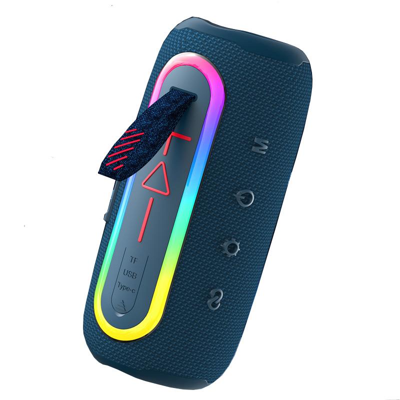 

FLIP6MAX Portable Bluetooth-compatible Speaker FM Radio Wireless Music Subwoofer Support TF/U-disk Blue