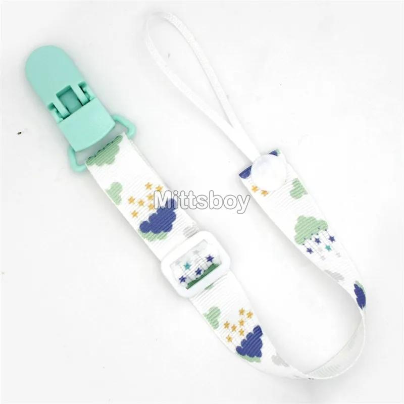 Custom Personalized Name Pacifier Clips BPA Free Silicone Silicone Baby Pacifier Clips Colorful Pacifier Chain Holder Teething