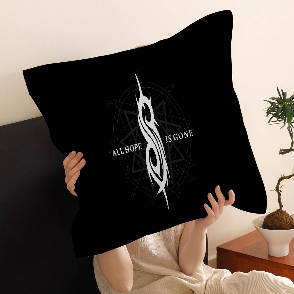 S-Slipknot Band 45*45cm Cushion Cover Pillow Cover Decor Pillowcase Home Pillowcase for Couch Pillow