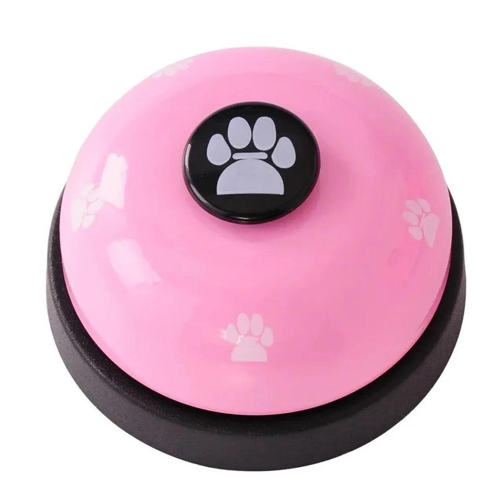 Color Design Dog Training & Meal Bell - Stainless Steel Paw Print Design Durable & Child-Friendly Dogs Cats Toy Bell Palying