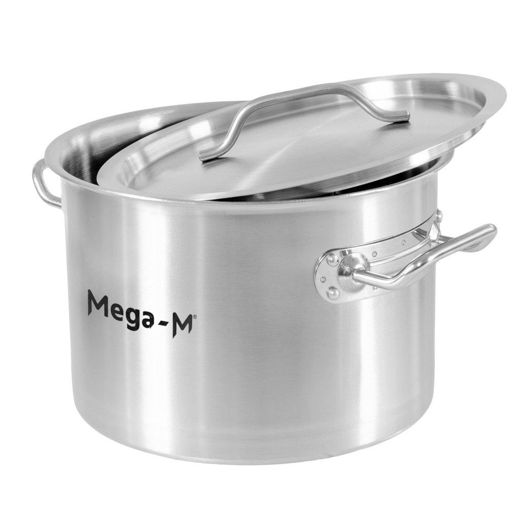 Medium Catering Pot With Lid Mega-M Standard 14L Dia. 30 Cm X H 20 Cm N