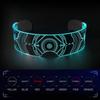 LED Light Up Futuristic Glasses for Party Enthusiasts Adjustable Luminous Eyewear Rechargeable Eyeglasses for Kids