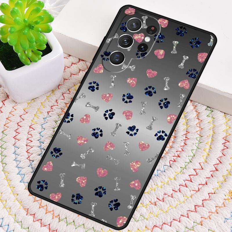 cat Dog paw design Phone Case for Samsung Galaxy note 10 pro S26 Ultra S23 S24 FE S25 S21 S22 PLUS shockproof Cove