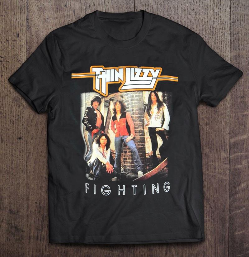 

Thin Lizzy Fighting Short Sleeve tee shirt cotton full size for men and women Unisex T-Shirt XXXXL