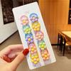 10 Stück/Set Mädchen Niedlich Cartoon Blume Kleine Elastische Haargummis Kinder Pferdeschwanz Haargummi Gummibänder Mode Haaraccessoires Set